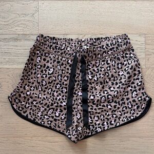 Z Supply Leopard Print Athletic Shorts